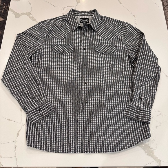 Gibson Trading Company Other - Gibson Trading Co Black Pearl Snap Western Shirt Mens XL Long Sleeve Plaid Rodeo